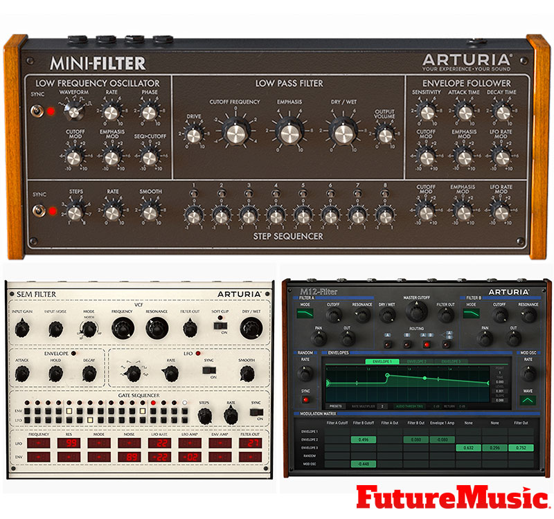 Arturia 3 filter plugins you may use FutureMusic
