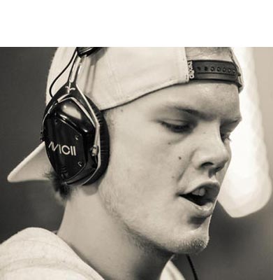 Avicii wearing V-Moda Headphones