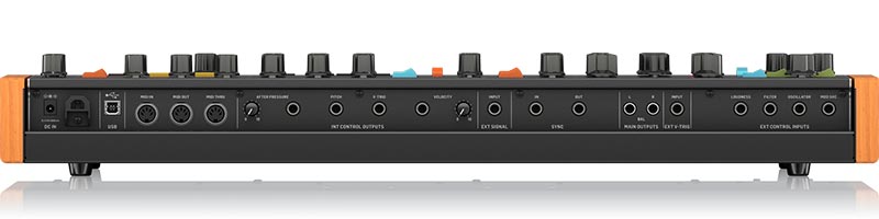 Behringer Announces Poly D Analog Synthesizer Back view