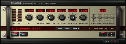 Classik Studio Reverb User Interface