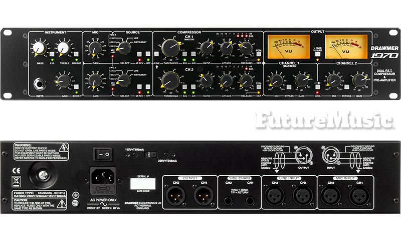 Drawmer has released the 1970 Dual FET Compressor and Pre-Amp