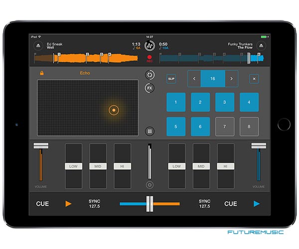 Mixvibes Cross DJ 2 iPad Effects view