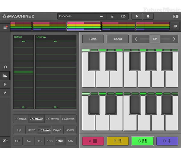 NI iMaschine2 iOS App - Chords