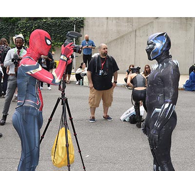 NYCCC 2018 Spidey Taking Black Panthers Picture