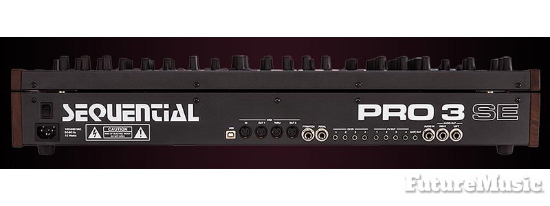 Sequential Pro 3 SE mono/paraphonic synthesizer Back