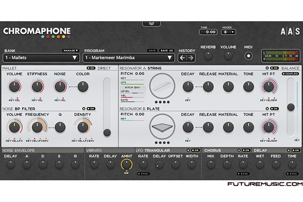 Applied Acoustics Systems Releases Chromaphone – Percussion Synthesizer For Mac & PC