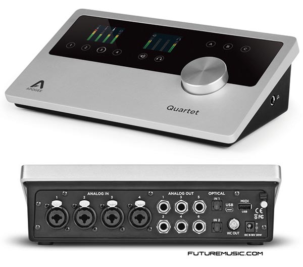 Apogee Announces Quartet – Mac Desktop Audio Interface