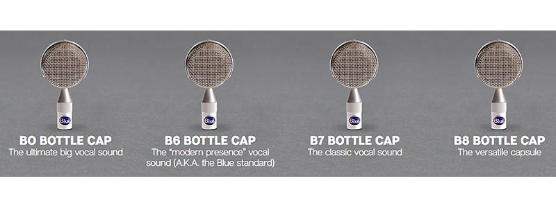 blue microphone bottle caps