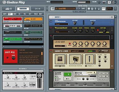 Guitar Rig 2 Software Interface