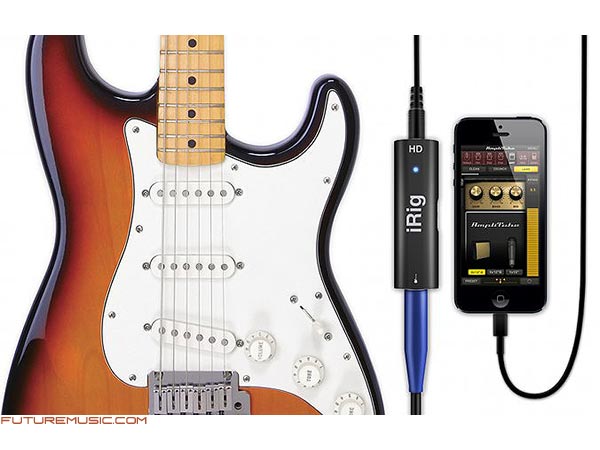 ik multimedia irig hd guitar interface ipad iphone
