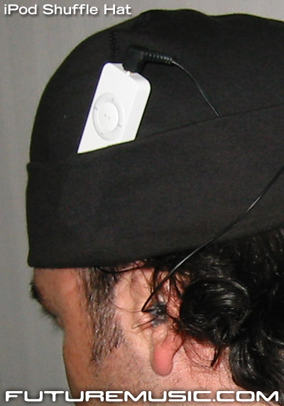 Futuremusic's Apple iPod Shuffle Hat Concept