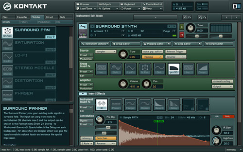 kontakt 2 surround sound