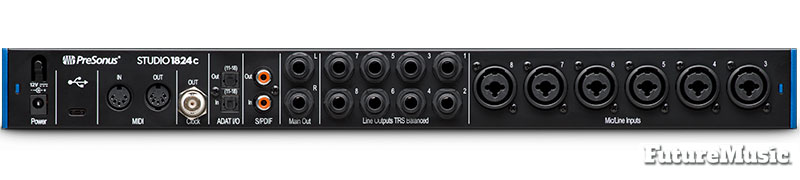 presonus studio USB-C audio interfaces rear view futuremusic
