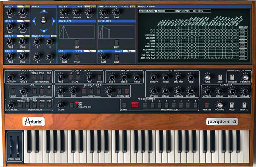 Arturia's Prophet V in Hybrid Mode