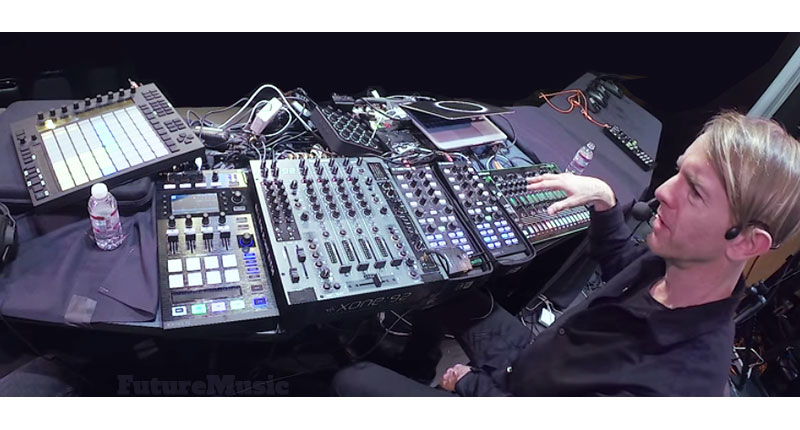 richie hawtin live stage rig