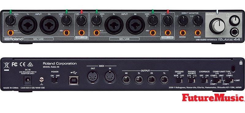 roland rubix44 audio interface future music