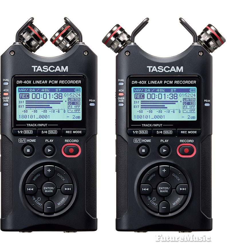 TASCAM has introduced the DR-40X Digital Audio Recorder