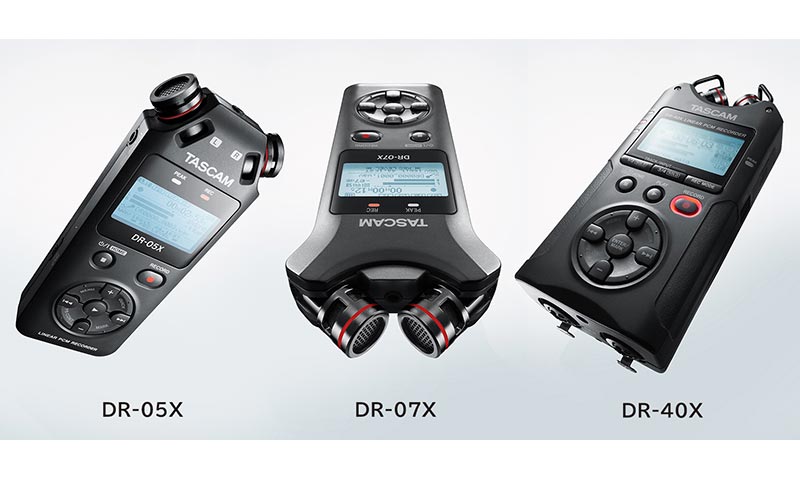 TASCAM has introduced the DR-X Series