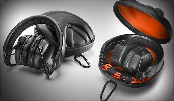V-Moda XS Headphones Review - exoskeleton hard case