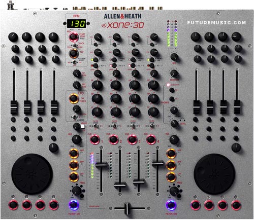 Allen and Heath Xone:3D Top View