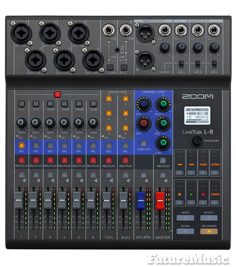 Zoom Releases L8 Podcasting Mixer
