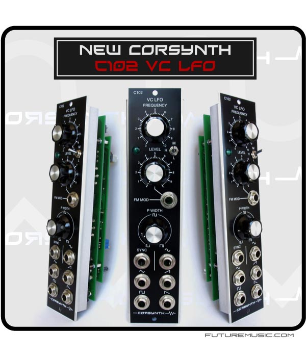 Corsynth Release C102 VC-LFO – Voltage Controlled LFO For Analog Modulars