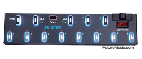 KMI Debuts 12 Step, Chromatic Keyboard Foot Controller