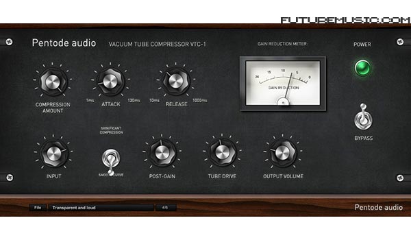 Pentode Audio Releases VTC-1 Vacuum Tube Compressor Plug-In For Windows